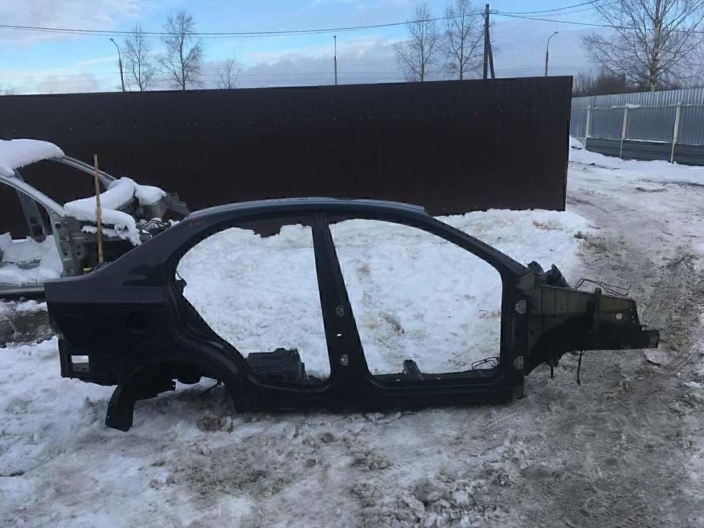 Порог со стойкой правый Chevrolet Aveo (T250) 2005-2011