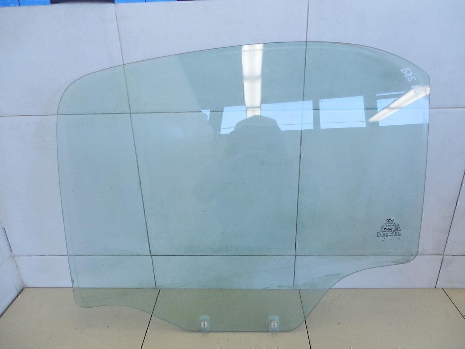 Стекло двери задней левой Chery Indis 2011>