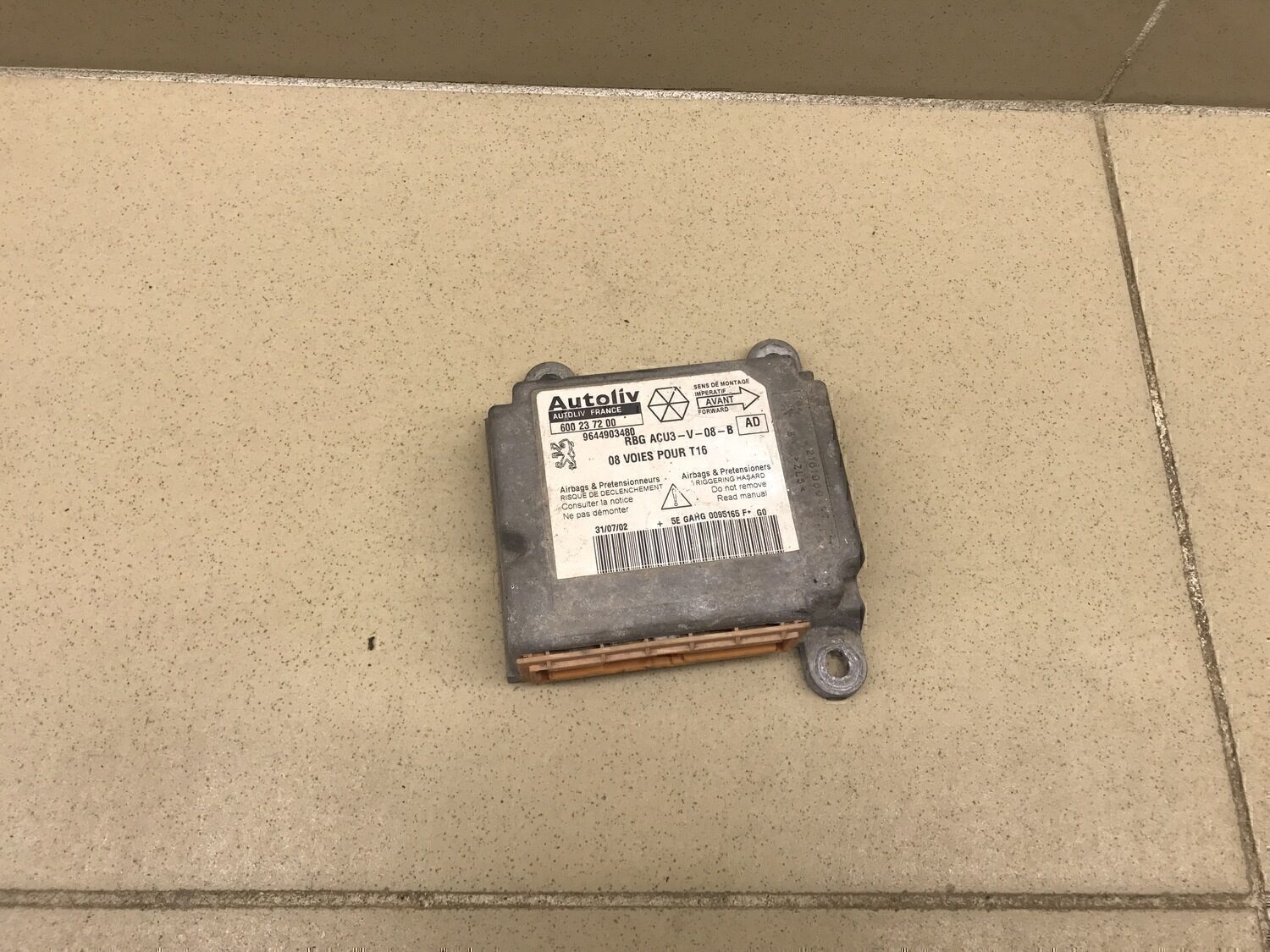 Блок управления AIR BAG PEUGEOT 206 1998-2012